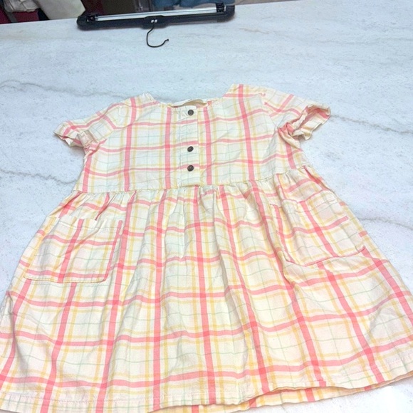Plaid Button-Front Dress - Picture 1 of 7